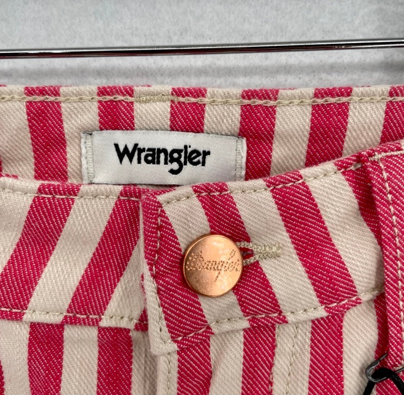 WRANGLER Raspberry RIPPLE Stripe WANDERER 622 High Rise FLARE Jeans